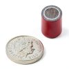 1/2" Diameter x 5/8" Thick Alnico Deep Pot Magnet c/w M3 Threaded Hole - 4.41lbs Pull (Pack of 1)-1