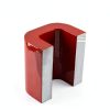 Strong Red Alnico Horseshoe Magnet, 77 Lbs Horseshoe Power Alnico Magnets with Keeper, 2.38" Wide x1.57 High x 2.44" Length Heavy-Duty Alnico Powerful U Shaped Magnet-4