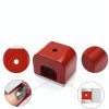 Horseshoe Power Alnico Magnet 18-Pound Pull Red Cast for Education-3