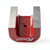 Strong Red Alnico Horseshoe Magnet, 77 Lbs Horseshoe Power Alnico Magnets with Keeper, 2.38" Wide x1.57 High x 2.44" Length Heavy-Duty Alnico Powerful U Shaped Magnet-1