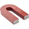 Red Cast Alnico 5 U-Shaped Magnet With Keeper, 1-3/16" Wide, 2" Tall, 1/4" Thick (Pack of 1)-5