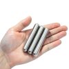 3 Pcs Cow Magnet Cylinder Cow Alnico Magnet Stud Finder 0.50" Diameter, 3" Length, Silver-3