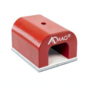 Strong Red Alnico Horseshoe Magnet, 77 Lbs Horseshoe Power Alnico Magnets with Keeper, 2.38" Wide x1.57 High x 2.44" Length Heavy-Duty Alnico Powerful U Shaped Magnet-0