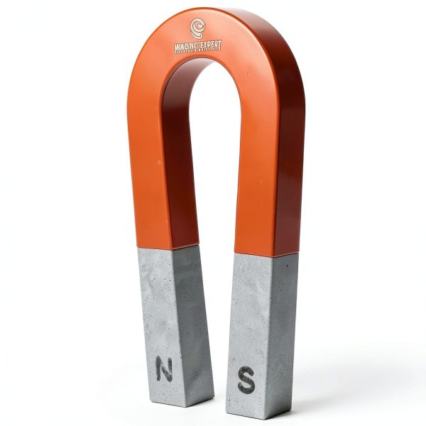 Alnico Horseshoe Magnet Magnet Expert 75x39x8mm Red U‑Shape 1kg Pull-0