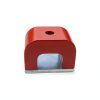 Horseshoe Power Alnico Magnet 18-Pound Pull Red Cast for Education-0
