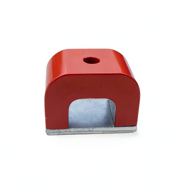 Horseshoe Power Alnico Magnet 18-Pound Pull Red Cast for Education-0