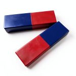 MPC080 Red & Blue Plastic Cover Bar Magnet United Scientific 80mm-0