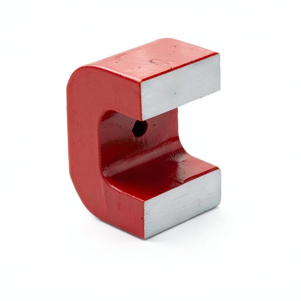 30 lb Horseshoe Magnet,Alnico Horseshoe Magnets for Nail Polish,Red Cast U Shaped Magnet with Keeper for Education Science Experiment-6