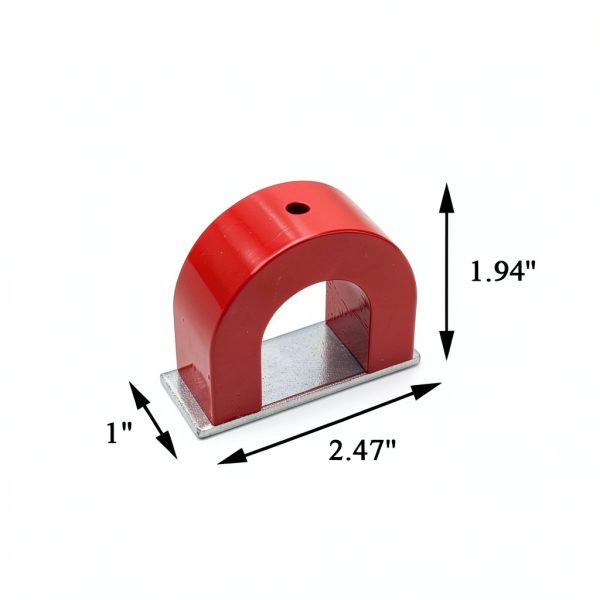 AOMAG Strong Red Alnico Horseshoe Magnet 40 lb Pull Power Tool Magnet-1