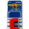 Master Magnetics 1.18 in. Alnico Horseshoe Magnet 13 lb. Pull 5.5 MGOe Red 1 pc.-1