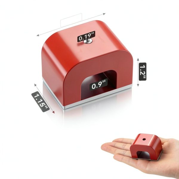 Horseshoe Alnico U Shaped Magnet, 30 lb Pull, Red, Rectangular, Utility Magnet(1 Pcs)-4