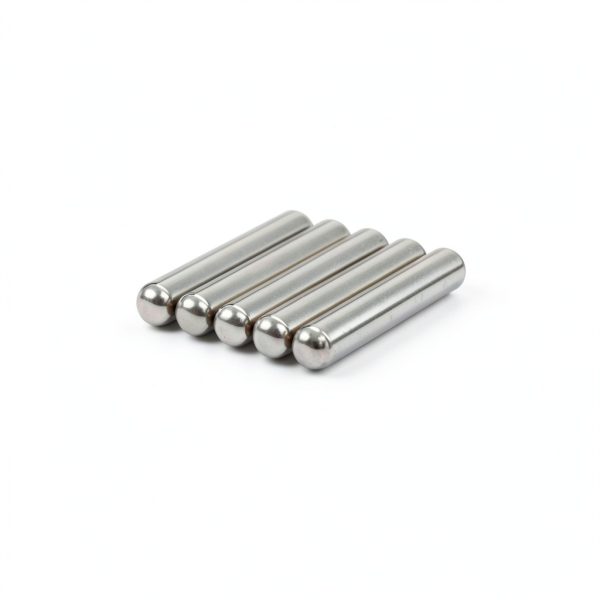 AlNiCo5 Cow Magnets 1/2" x 3" - 5 Pack, Silver Heavy Duty Cylinder-0
